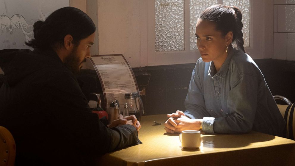 PHOTO: Jared Leto as Dr. Michael Morbius and Adria Arjona as Martine Bancroft in a scene from "Morbius."