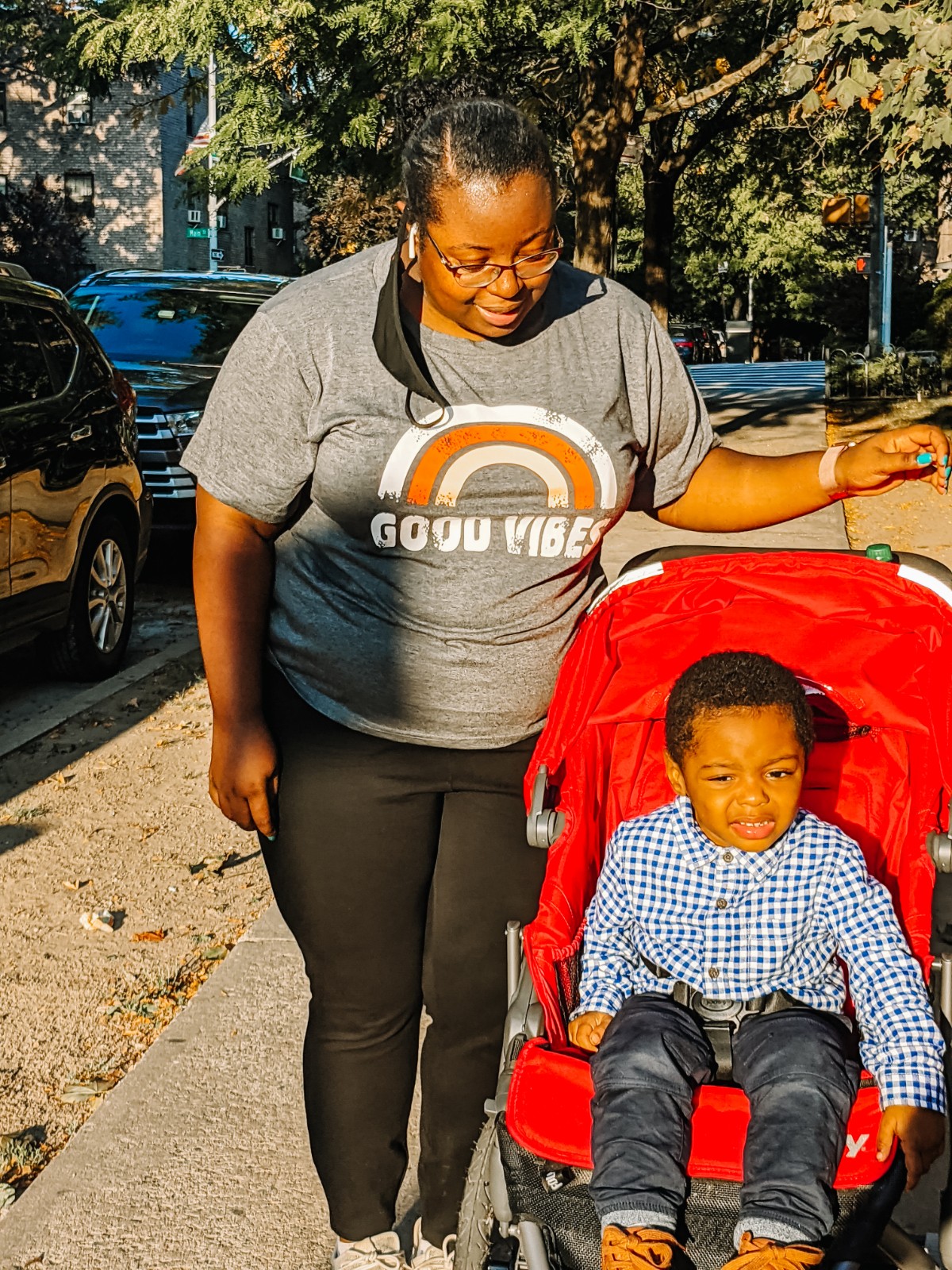 PHOTO: Moyna John, 30, of New York, poses with her son, Micah.