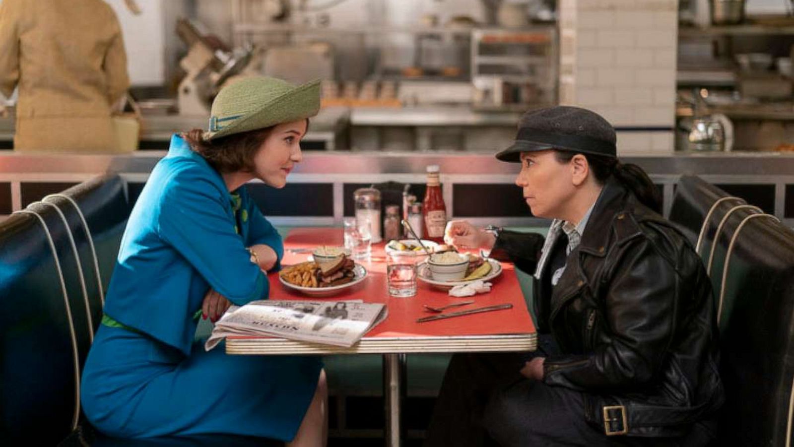 PHOTO: Rachel Brosnahan and Alex Borstein appears in a scene from The Marvelous Mrs. Maisel, season 4.