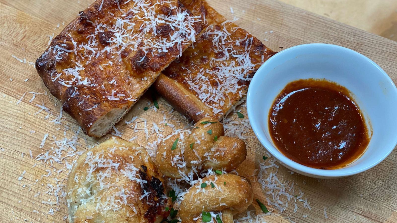 PHOTO: Chef Michael Symon's pizza bites.