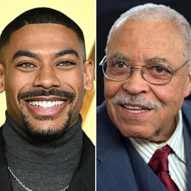 PHOTO: Aaron Pierre, left, and James Earl Jones.