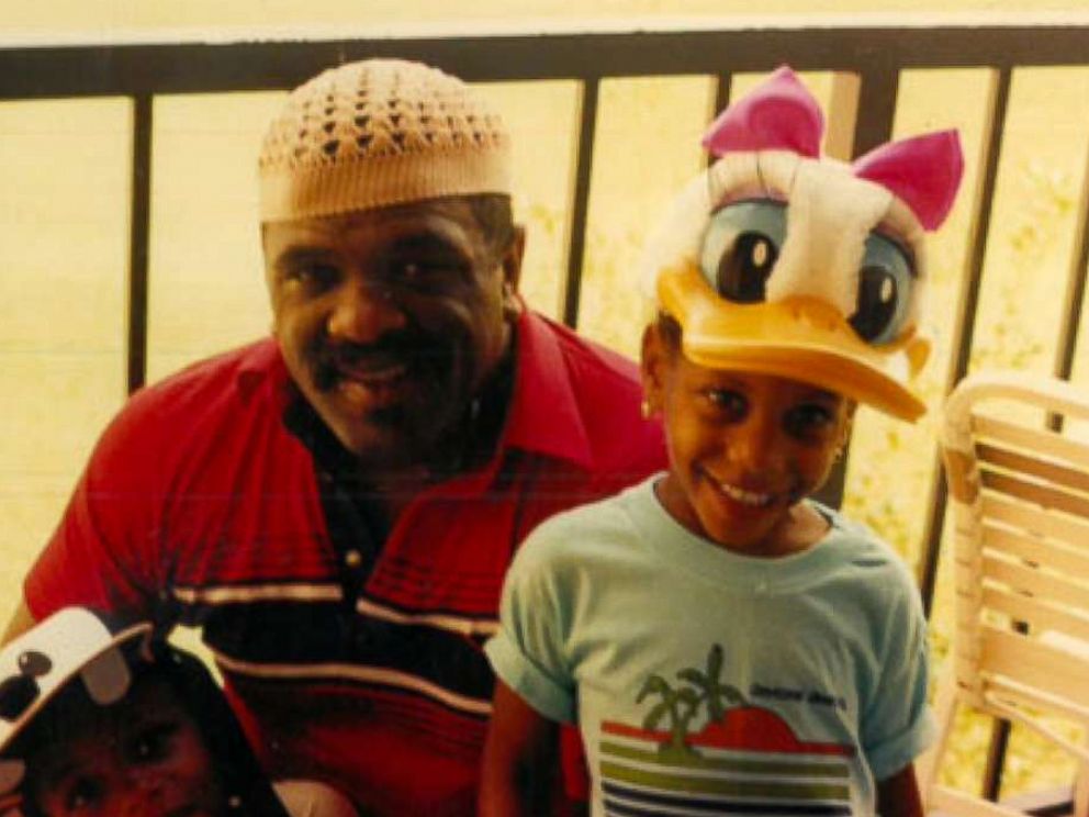 PHOTO: Ibtihaj Muhammad poses with her family while on a family vacation around age 5.
