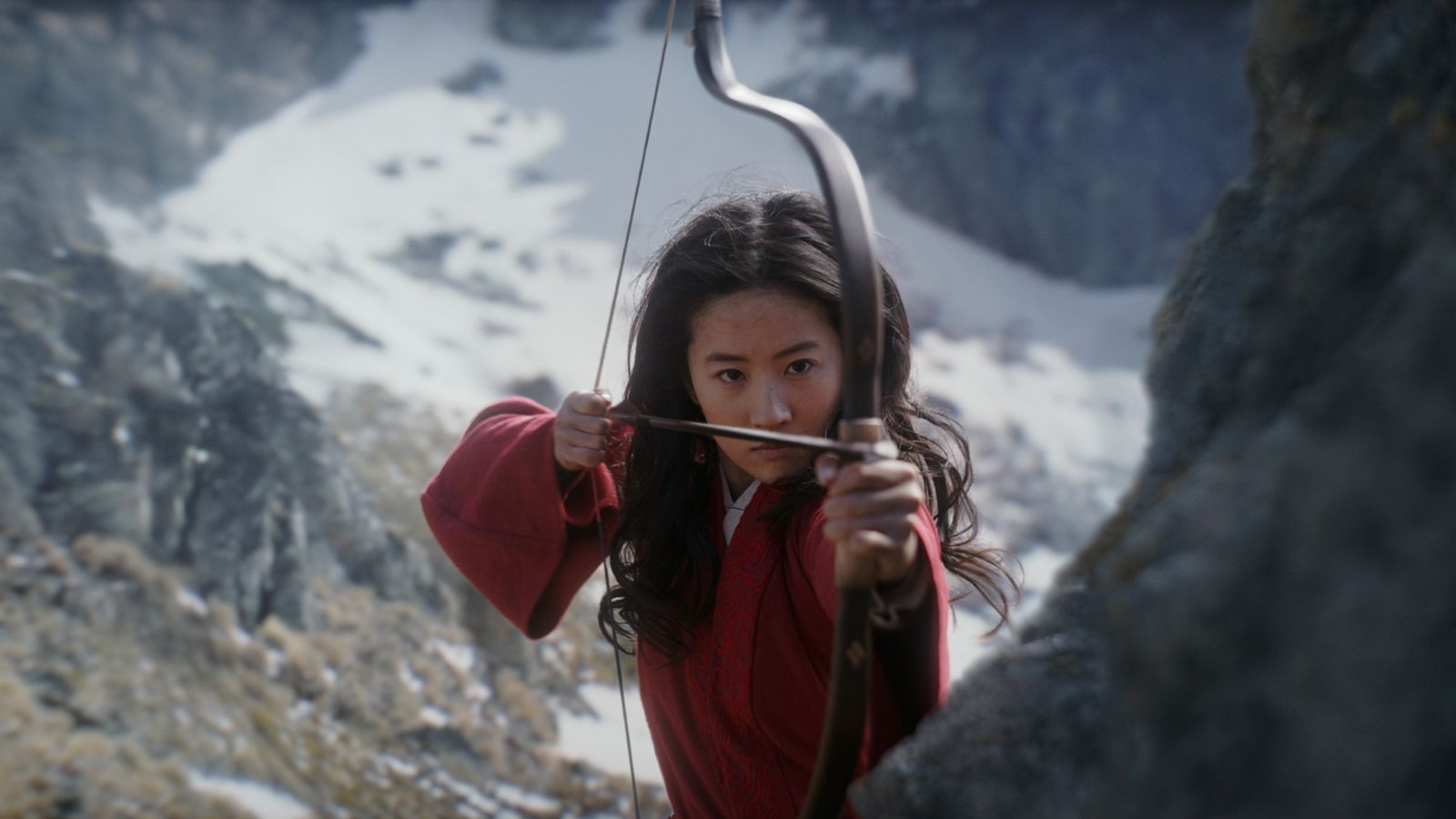 PHOTO: Yifei Liu plays the role of Mulan in a scene from Disney's MULAN.