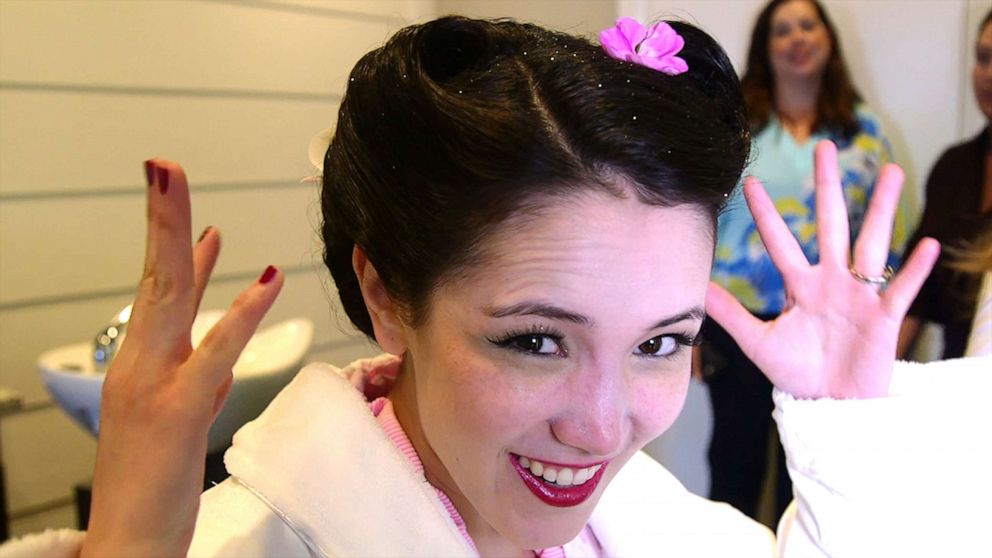 PHOTO: My final look for my Mulan-inspired makeover at the Ship Shape Massage Salon Fitness at Disney's Yacht Club Resort in Walt Disney World. 