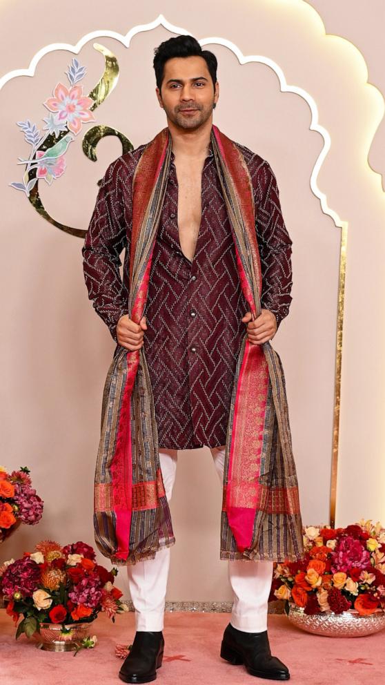 PHOTO: Indian actor Varun Dhawan attends the Wedding ceremony of Anant Ambani and Radhika Merchant at the Jio World Convention Centre, BKC, on July 12, 2024, in Mumbai, India. 