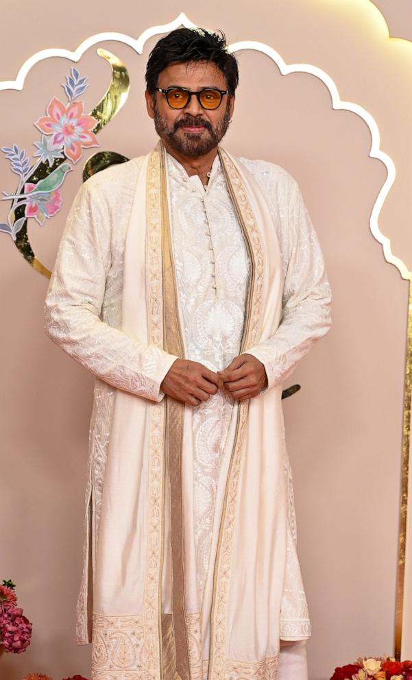 PHOTO: Indian actor Daggubati Venkatesh attends the Wedding ceremony of Anant Ambani and Radhika Merchant at the Jio World Convention Centre, BKC, on July 12, 2024, in Mumbai, India. 