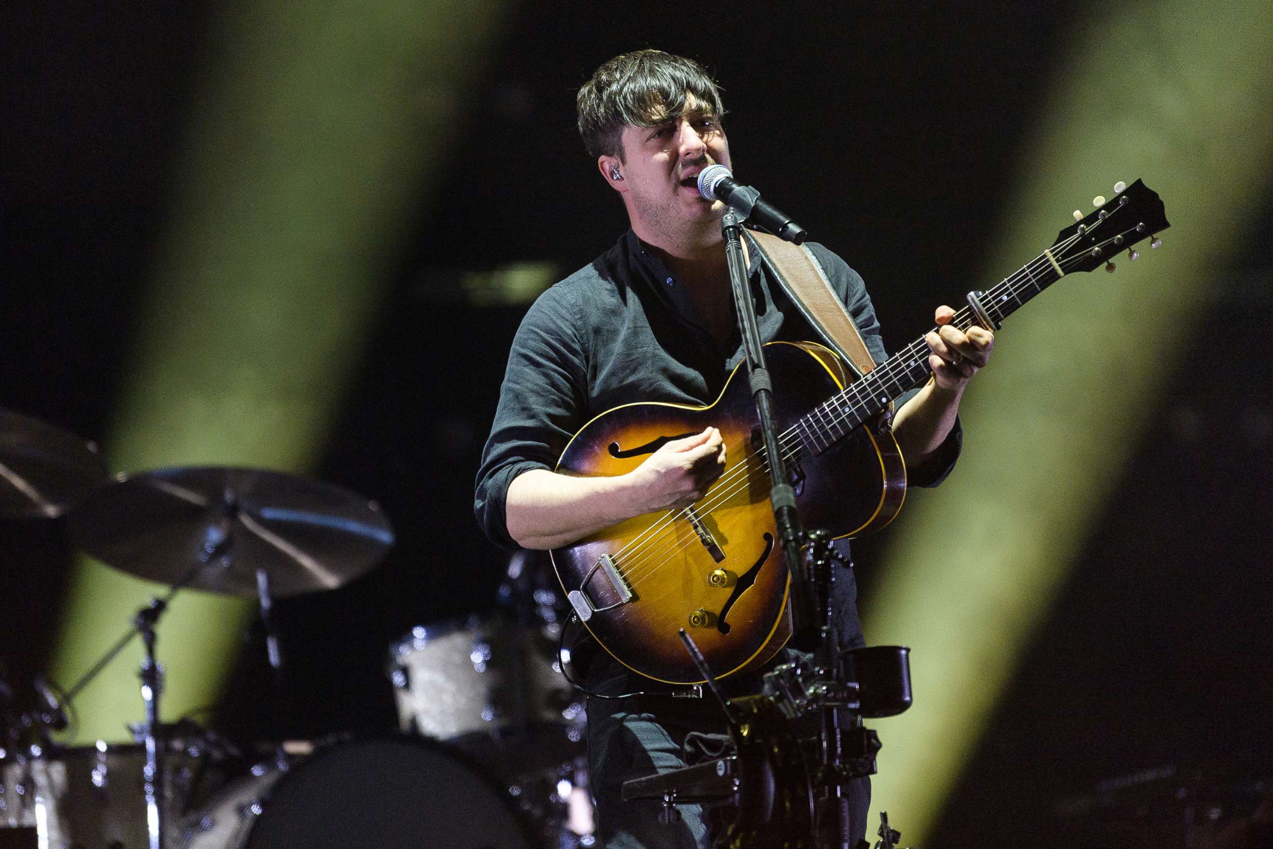 PHOTO: Marcus Mumford of Mumford & Sons performs onstage during day four at Okeechobee Music & Arts Festival at Sunshine Grove, March 8, 2020, in Okeechobee, Fla.