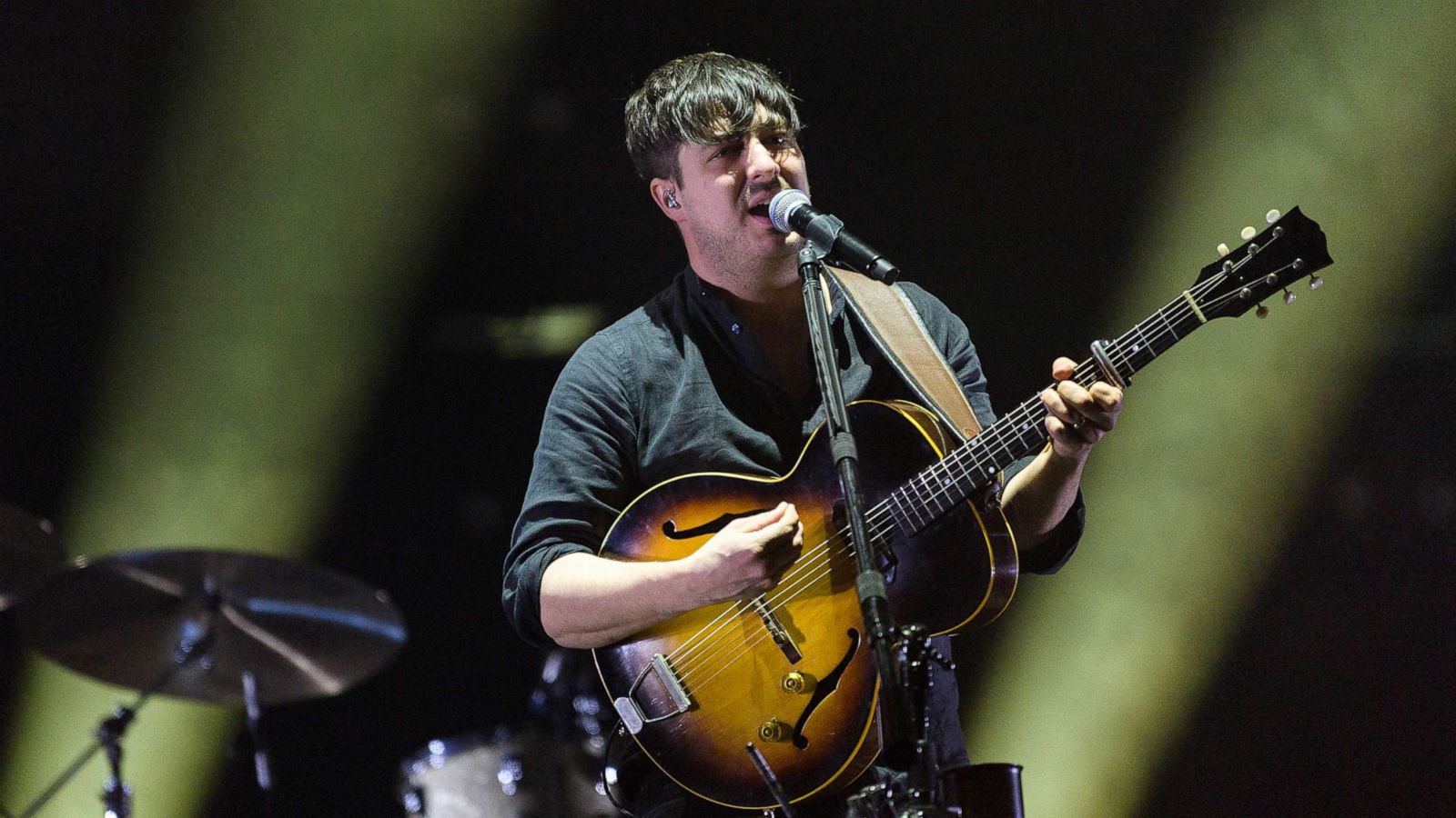 PHOTO: Marcus Mumford of Mumford & Sons performs onstage during day four at Okeechobee Music & Arts Festival at Sunshine Grove, March 8, 2020, in Okeechobee, Fla.