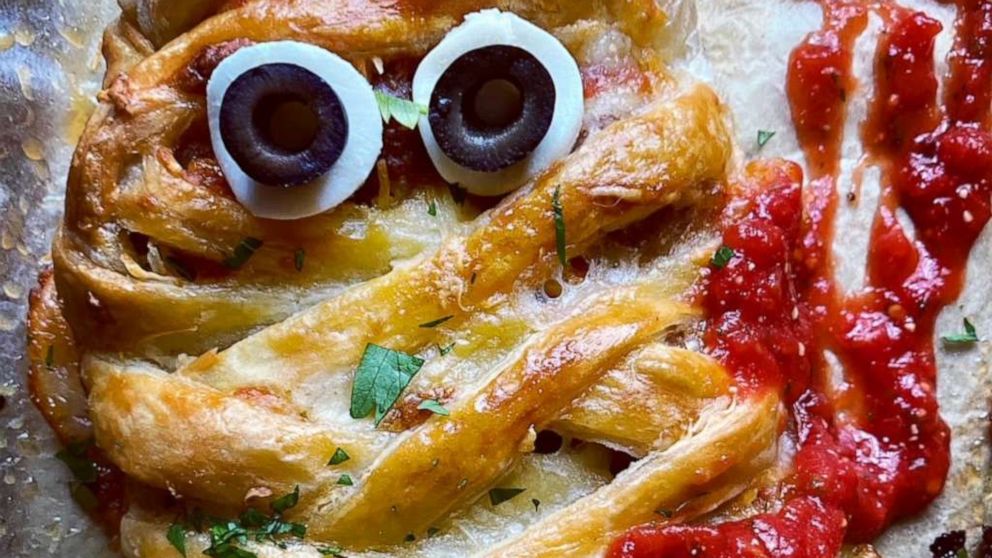 PHOTO: A puff pastry-wrapped meatball marinara and cheese appetizer.