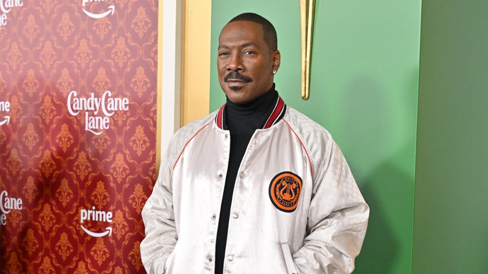 PHOTO: Eddie Murphy attends the World Premiere of Amazon Prime Video's "Candy Cane Lane" at Regency Village Theatre on Nov. 28, 2023 in Los Angeles.