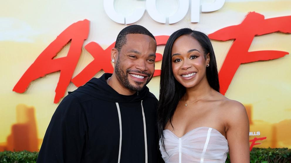 PHOTO: In this June 20, 2024, file photo, Eric Murphy and Jasmine Page Lawrence attend the Los Angeles Premiere Of Netflix's "Beverly Hills Cop: Axel F" in Beverly Hills, Calif.