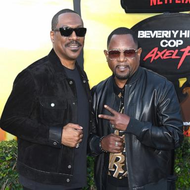 PHOTO: In this June 20, 2024, file photo, Eddie Murphy and Martin Lawrence arrive at the Los Angeles Premiere Of Netflix's "Beverly Hills Cop: Axel F" in Beverly Hills, Calif.