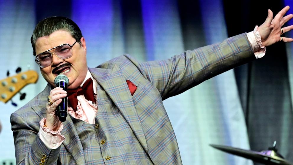 PHOTO: Comic and actor Murray Hill hosts the "Downtown at the KC Cabaret" at The Kennedy Center, Feb. 23, 2024, in Washington, D.C.