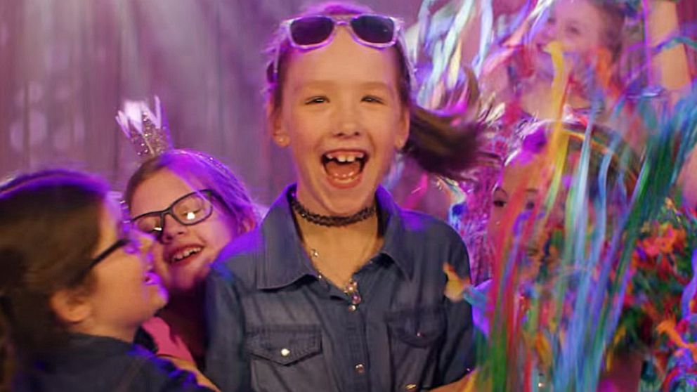 PHOTO: Ashlin Sanders, 7, made a wish with Make-A-Wish Wisconsin to appear in her own Kidz Bop music video that goes viral, after she was diagnosed with end stage renal disease.