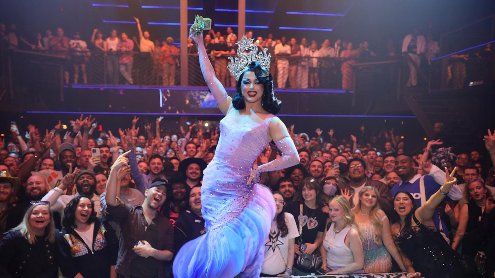 PHOTO: Myki Meeks performs during the RuPaul's Drag Race Season 18 Finale & Live Crowning at Marquee New York on April 17, 2026, in New York.