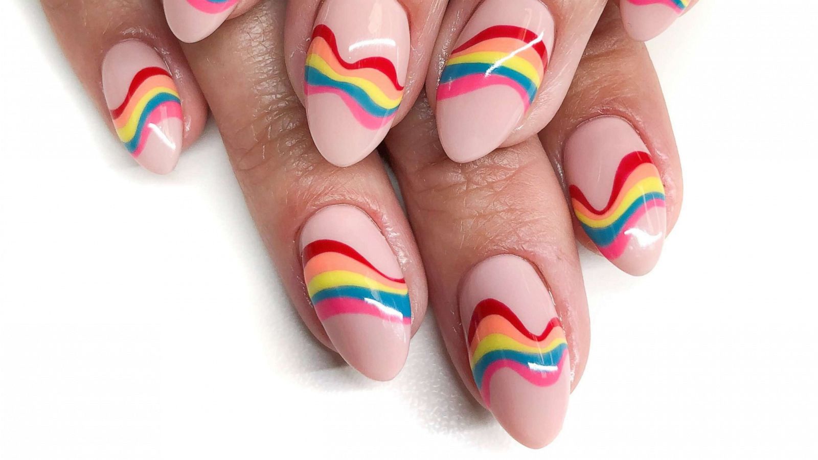 PHOTO: Celebrate Pride Month with this vibrant nail art idea.