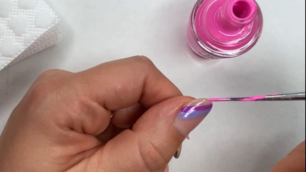 PHOTO: Celebrity manicurist Julie Kandalec breaks down how to get a Pride Month-inspired nail look.