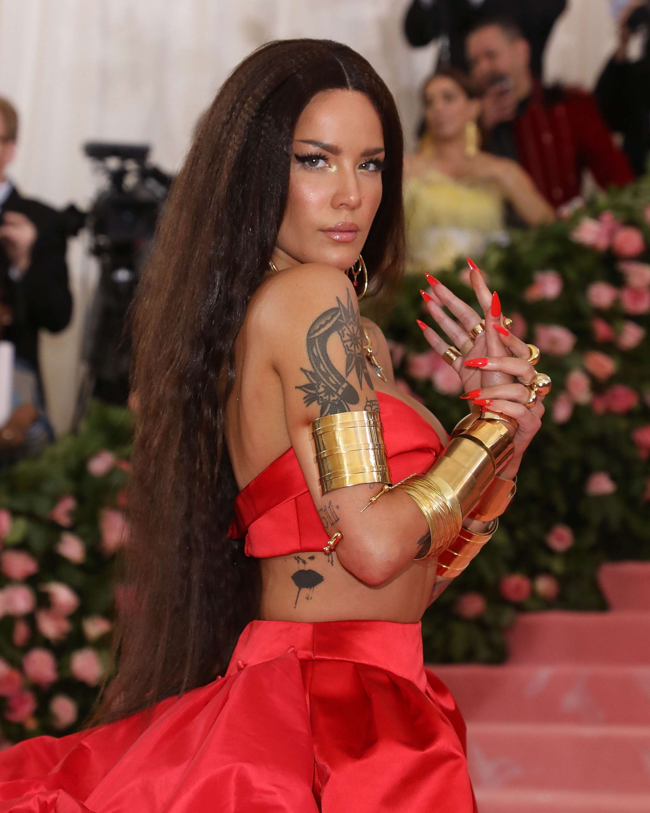 PHOTO: Halsey attends the 2019 Met Gala celebrating "Camp: Notes on Fashion" at The Metropolitan Museum of Art, May 6, 2019, in New York. 