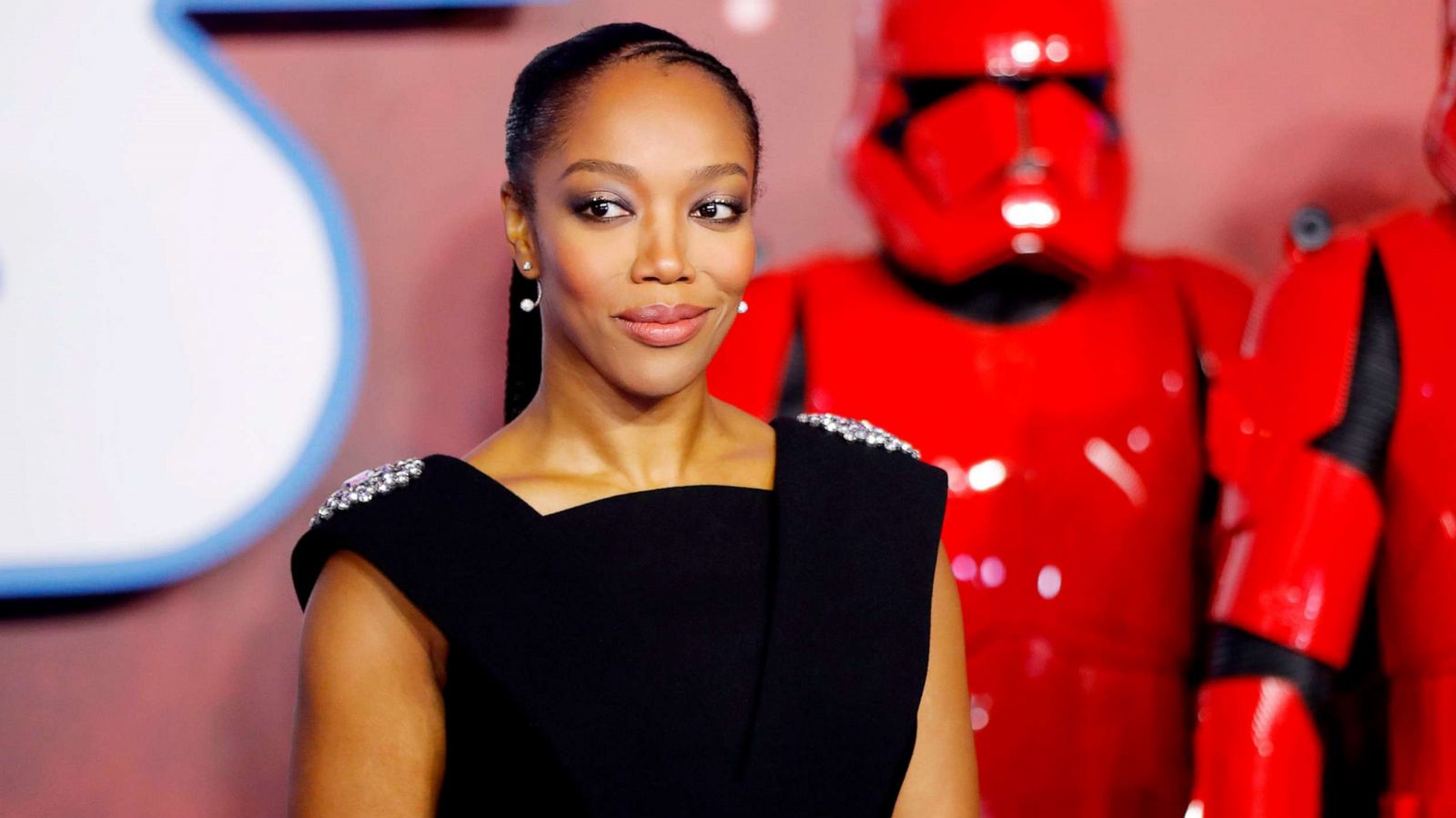 PHOTO: Actor Naomi Ackie poses on the red carpet upon arrival for the European film premiere of Star Wars: The Rise of Skywalker in London on Dec. 18, 2019.