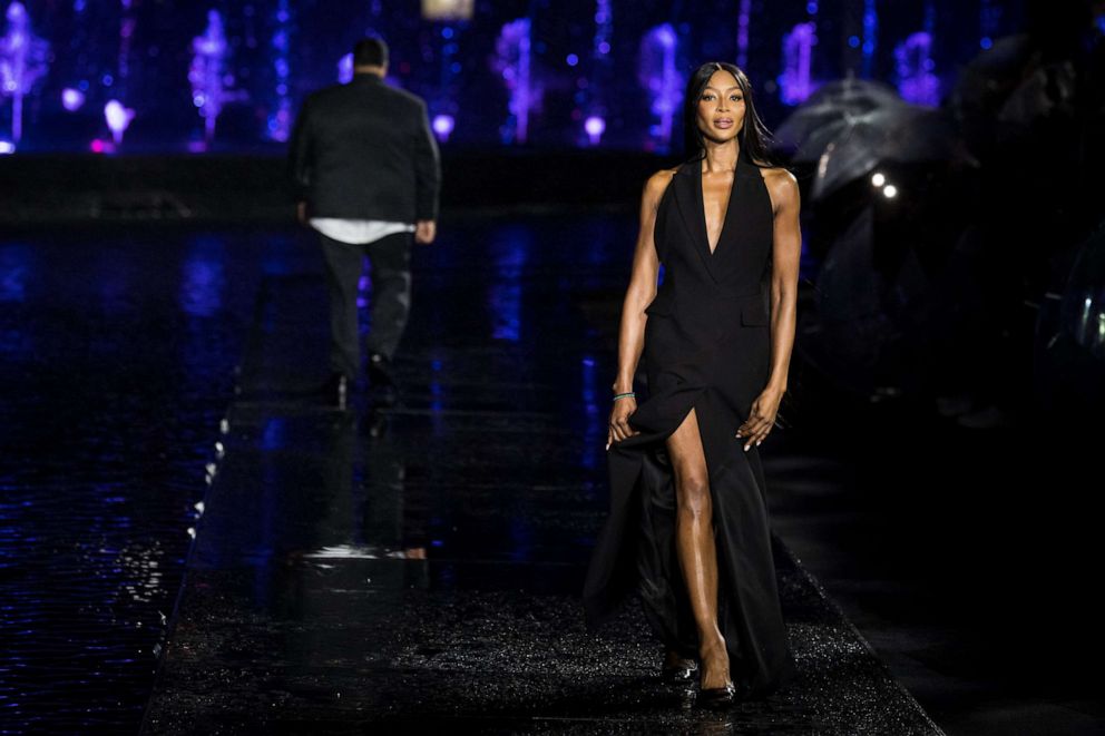 PHOTO: Model Naomi Campbell walks the runway during the Boss Spring/Summer 2023 Miami Runway Show at One Herald Plaza on March 15, 2023 in Miami.