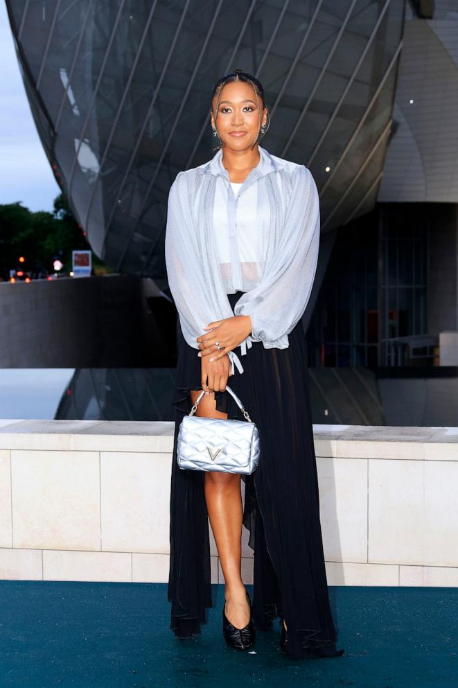 PHOTO: Naomi Osaka attends The Prelude To The Olympics At Fondation Louis Vuitton, on July 25, 2024, in Paris.