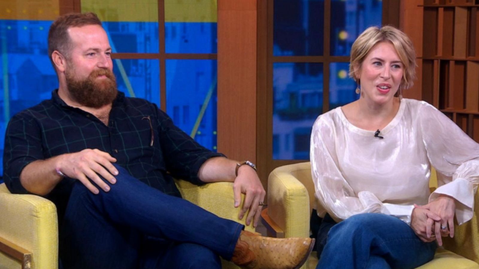 PHOTO: Ben and Erin Napier on "Good Morning America," Oct. 3, 2023.