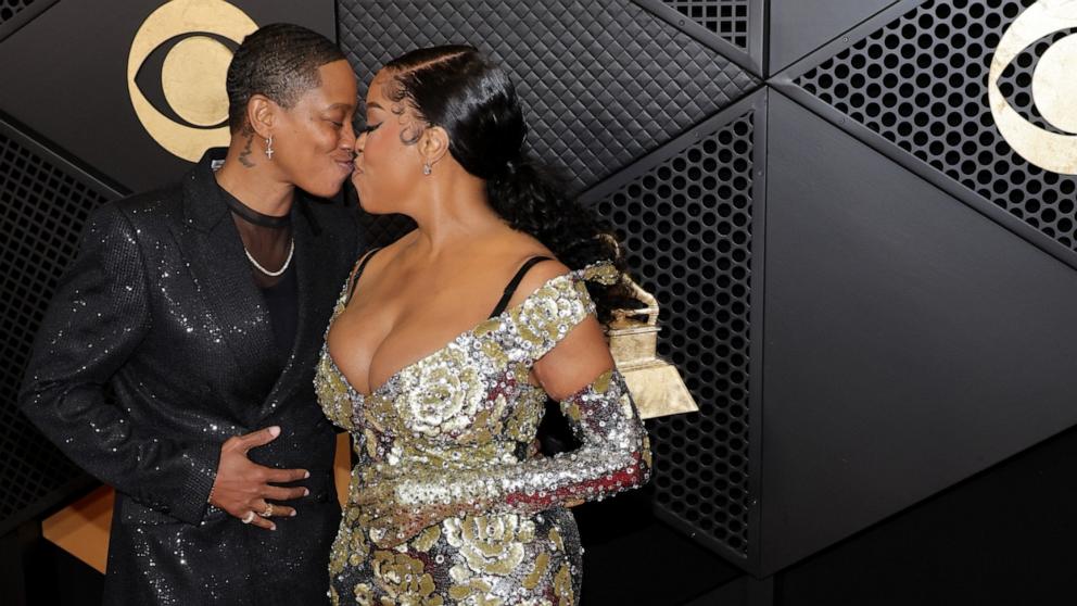 PHOTO: Jessica Betts and Niecy Nash-Betts attends the 66th GRAMMY Awards at Crypto.com Arena on Feb. 4, 2024 in Los Angeles.