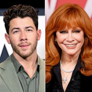 PHOTO: Nick Jonas attends the "Power Ballad" Screening, May 19, 2026, in New York. Reba McEntire attends the 60th Academy of Country Music Awards, May 8, 2025, in Frisco, Texas. Tim McGraw performs onstage, Sept. 20, 2025, in Las Vegas.