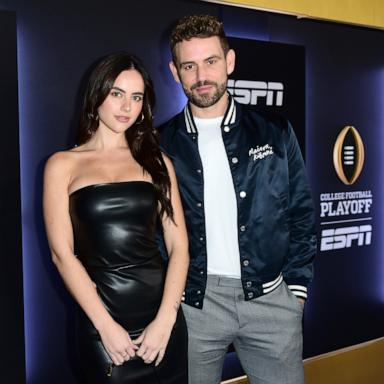 PHOTO: In this Jan. 7, 2023, file photo, Natalie Joy and Nick Viall attend an event in Los Angeles.