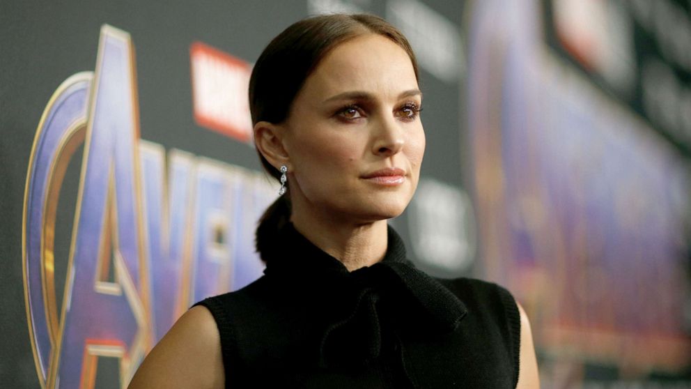 Natalie Portman poses at the world premiere of the film "The Avengers: Endgame" in Los Angeles, April 22, 2019.