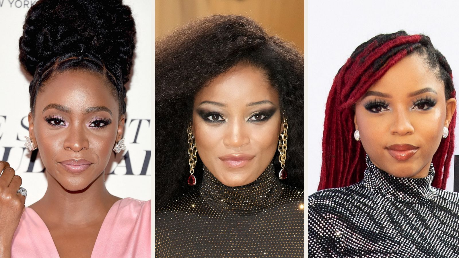 PHOTO: Teyonah Parris, Keke Palmer and Chloe Bailey are seen in composited file images.