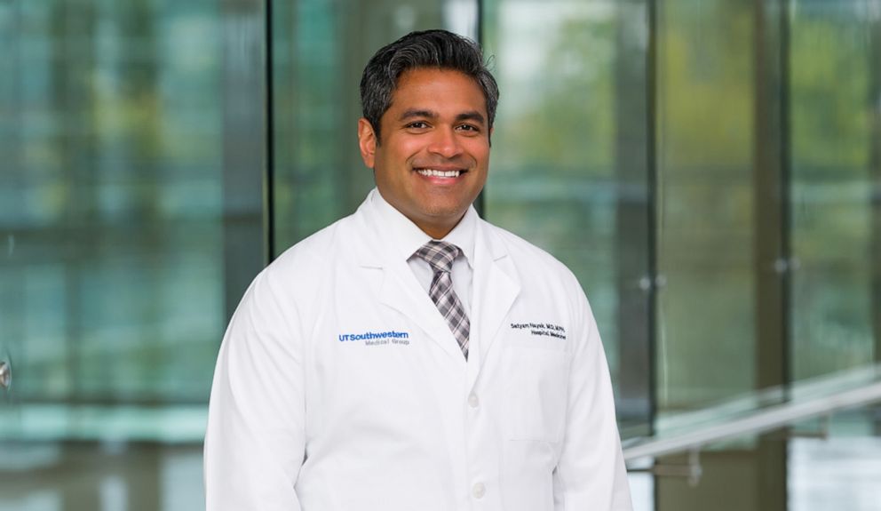 PHOTO: Dr. Satyam Nayak developed a relationship with Robert Beecham during his one-week stay at Parkland Health & Hospital System.
