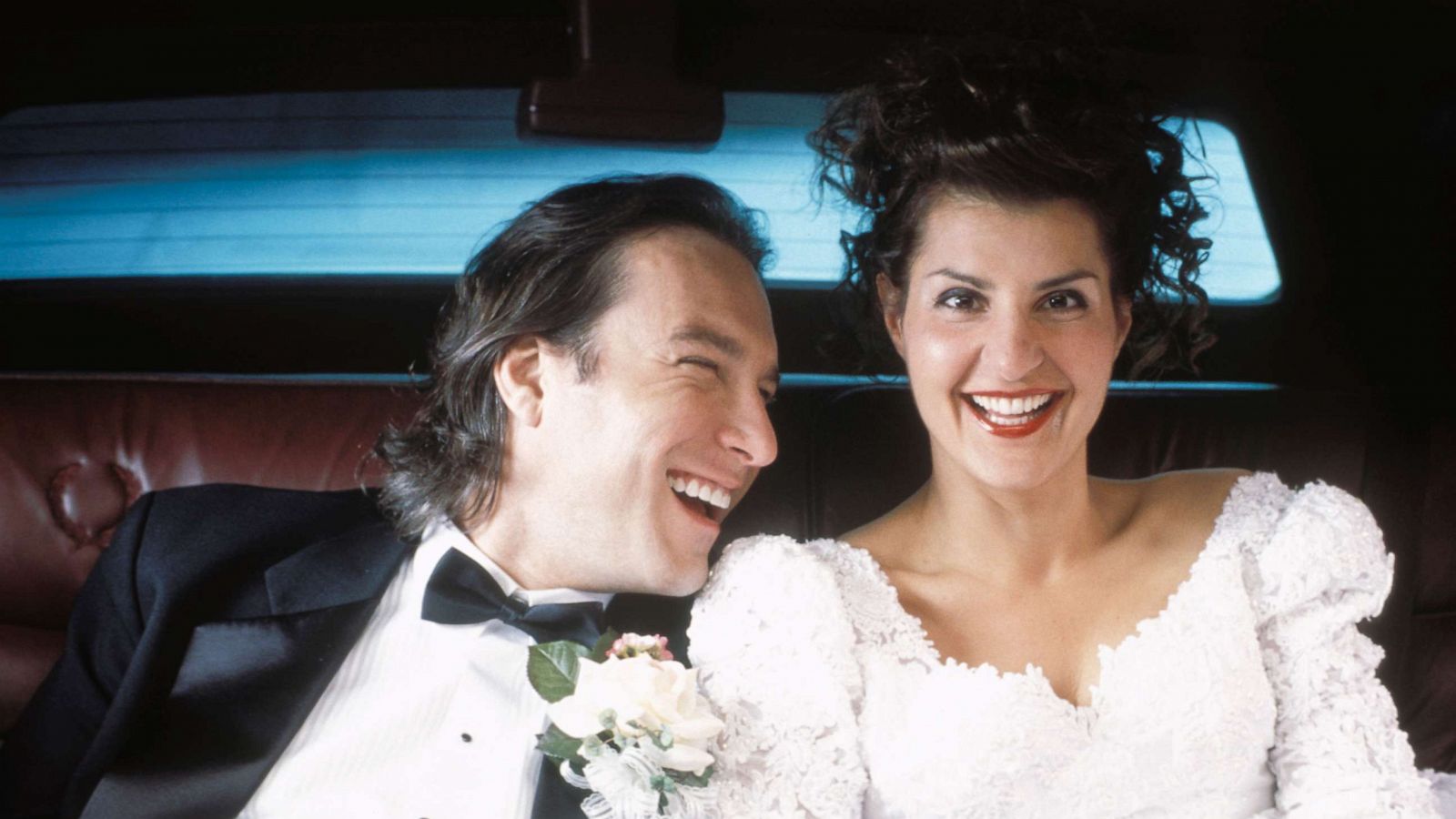 PHOTO: Nia Vardalos and John Corbett in the 2002 film, "My Big Fat Greek Wedding".