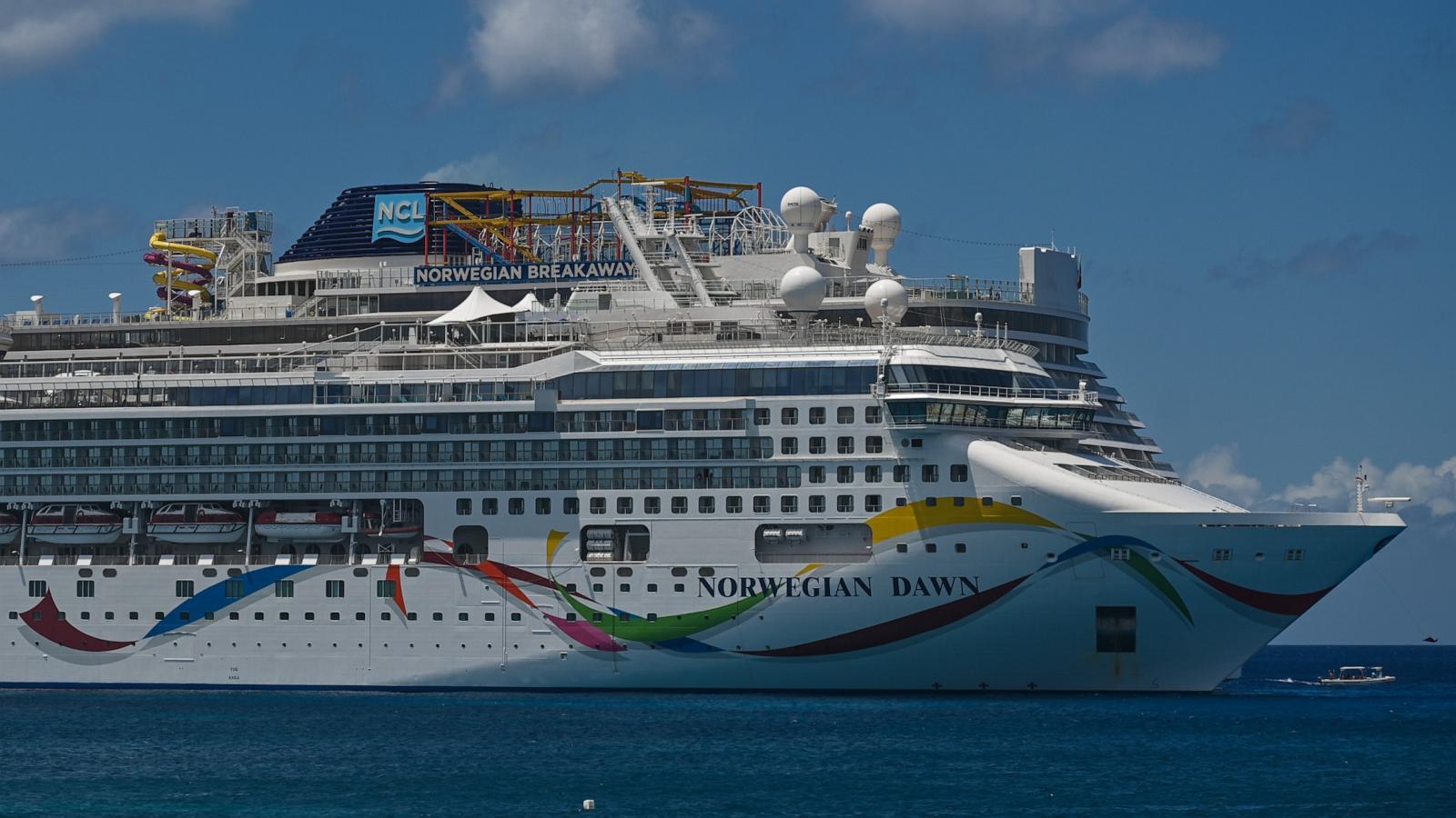 PHOTO: In this March 22, 2022 file photo, the Norwegian Dawn cruise ship is seen in San Miguel de Cozumel, Quintana Roo, Mexico.