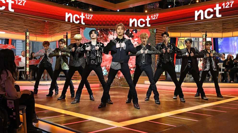 K-Pop sensation NCT 127 makes their U.S. morning show debut on ABC's, "Good Morning America," April 18, 2019.