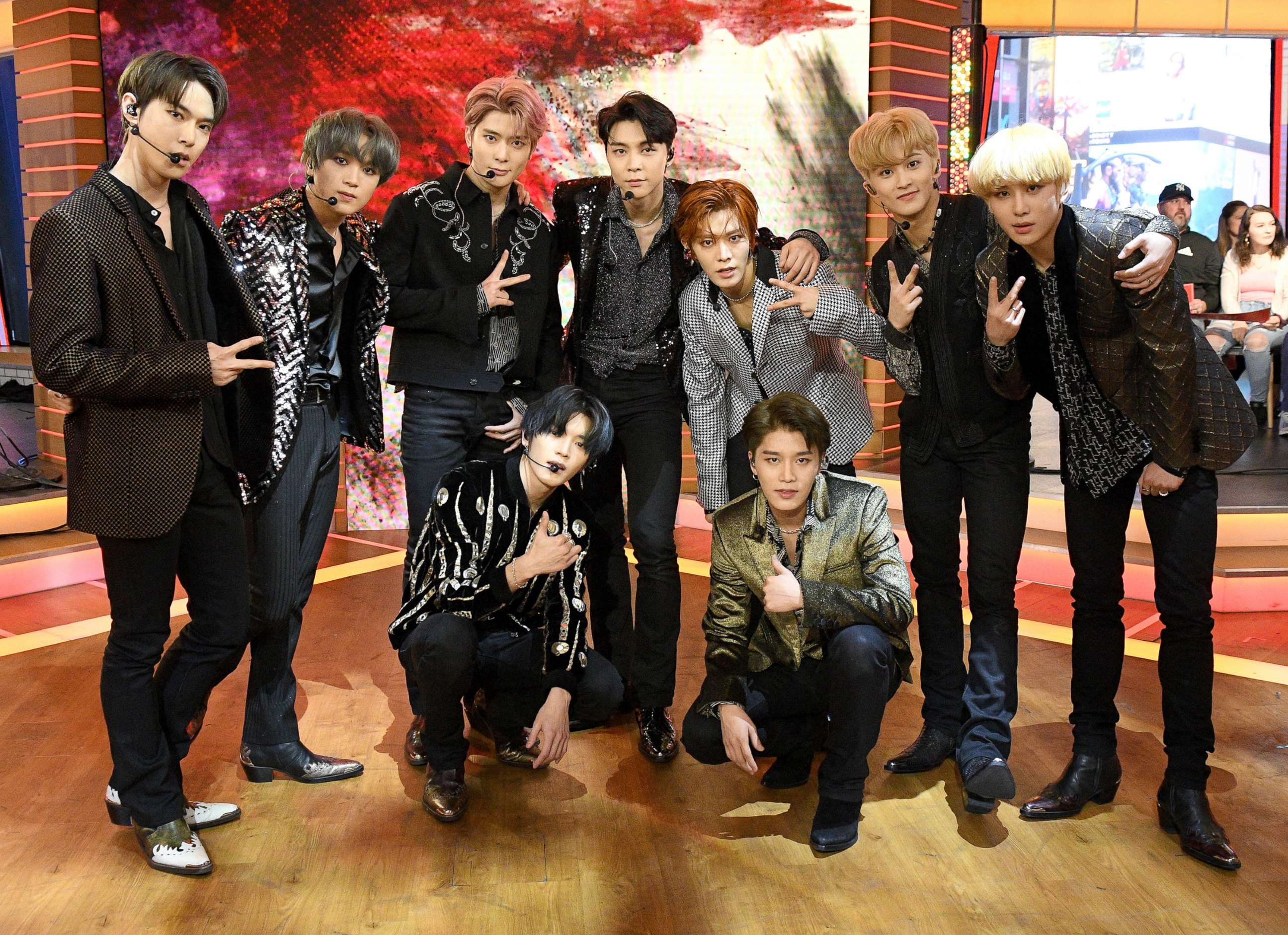 PHOTO: K-Pop boy band NCT 127 makes their U.S. morning show debut on ABC's, "Good Morning America," April 18, 2019.
