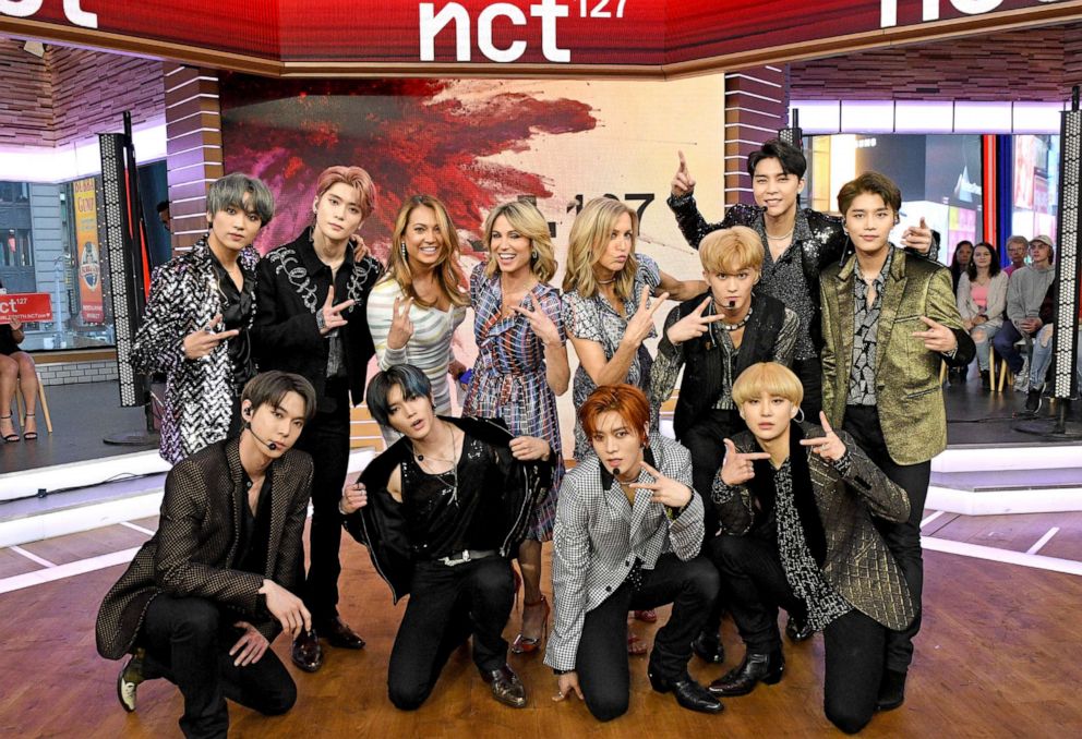 PHOTO: NCT 127 debuted their new EP "Superhuman" live on ABC's, "Good Morning America," April 18, 2019.