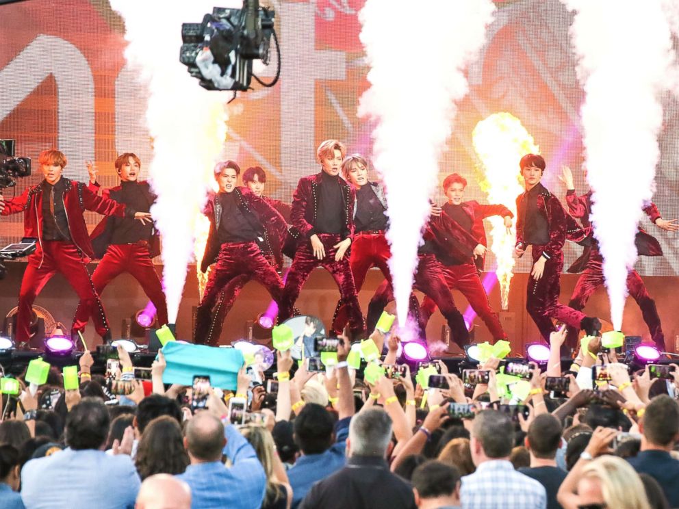 PHOTO: Boy band NCT 127 are seen performing at "Jimmy Kimmel Live" on Oct, 08, 2018, in Los Angeles.