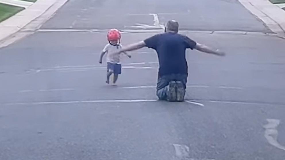 PHOTO: Jamie Stransky shared a video on Instagram of her 2-year-old son Walker running to hug his grandfather, Neil Duggan.