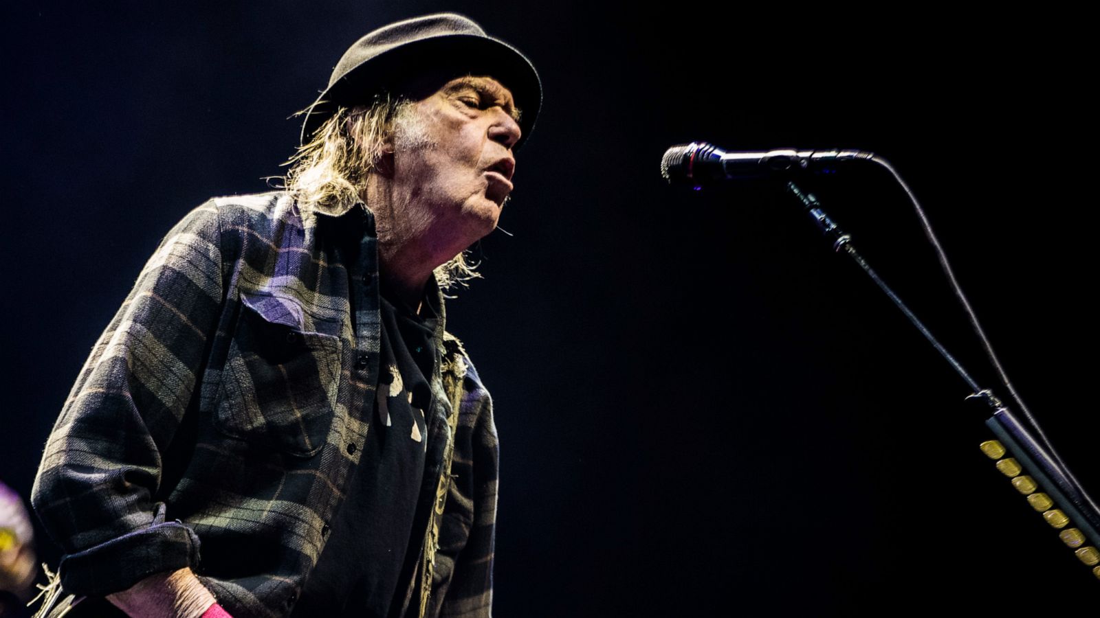 PHOTO: Neil Young performs at Ziggo Dome in Amsterdam, July 10, 2019.