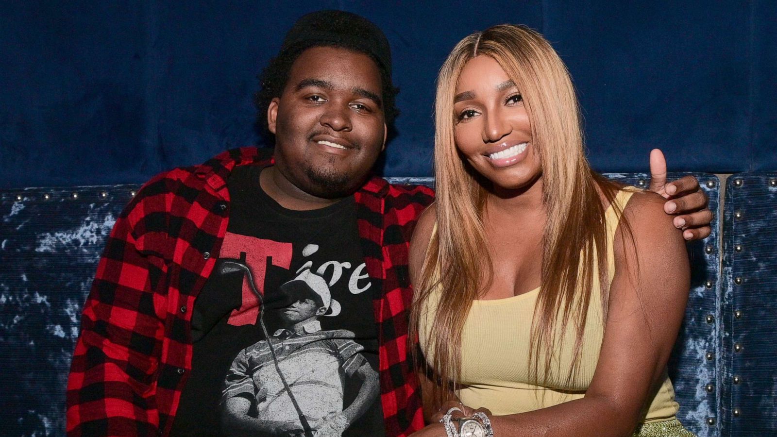 PHOTO: Brentt Leakes and NeNe Leakes attend The Linnethia Lounge Grand Opening, May 28, 2021, in Duluth, Ga.