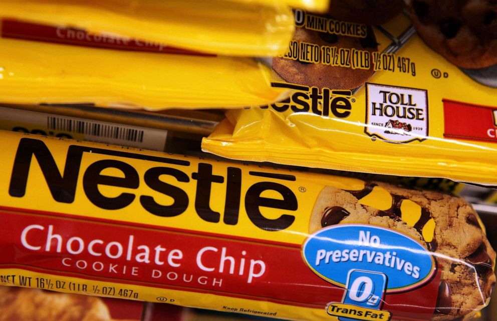 PHOTO: Packages of Nestle Toll House chocolate chip cookies are displayed on a shelf at Cal Mart Grocery June 19, 2009 in San Francisco.