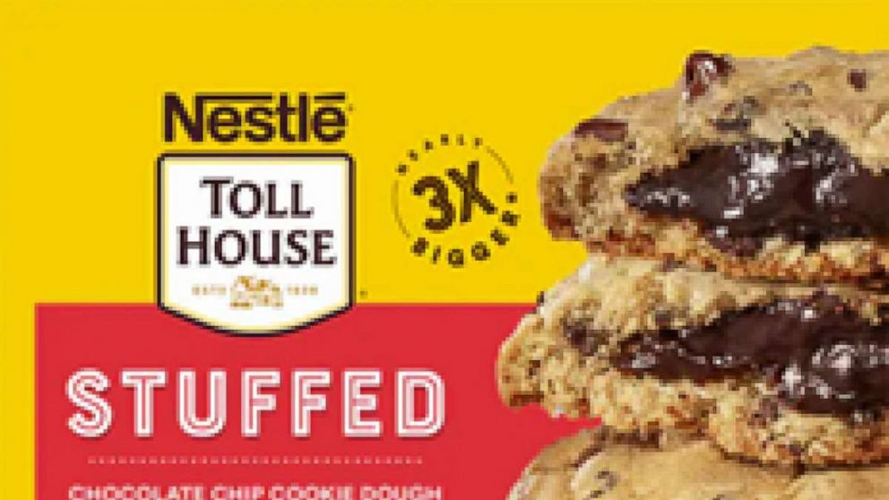 PHOTO: Nestlé USA recalled ready-to-bake refrigerated Nestle Toll House stuffed chocolate chip cookie dough with fudge filling products because of the potential presence of white plastic pieces.