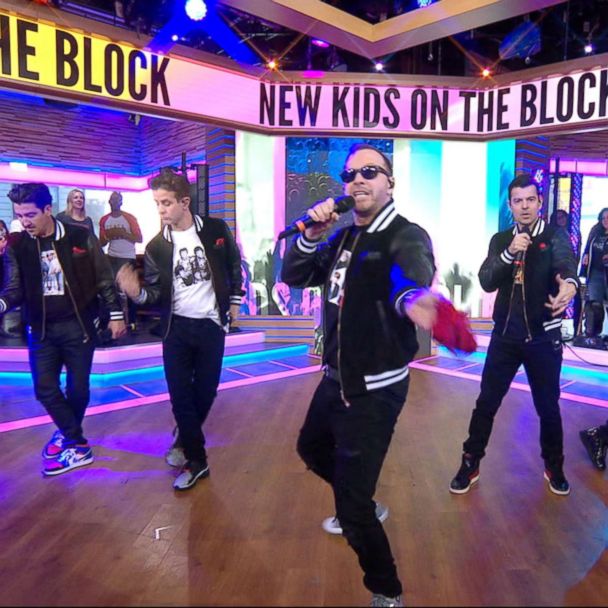 New Kids on the Block teach 'The Right Stuff' dance - Good Morning America