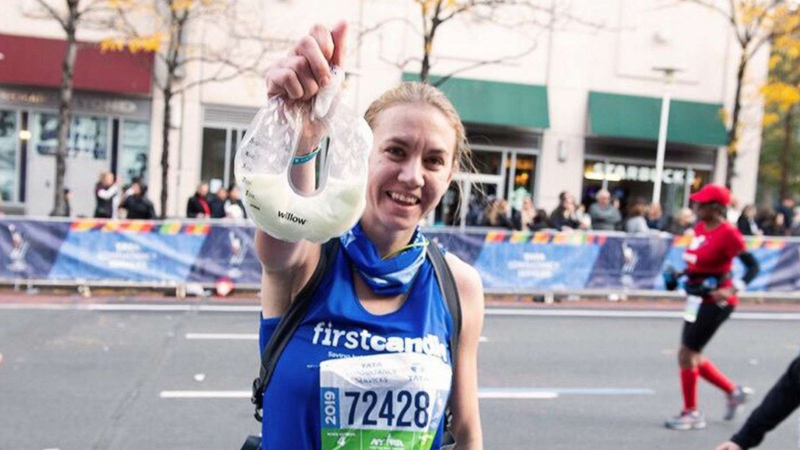 PHOTO: Molly Waitz, 27, of Cutchogue, N.Y., breast pumped while running the 2019 New York City Marathon on Nov. 3, 2019.