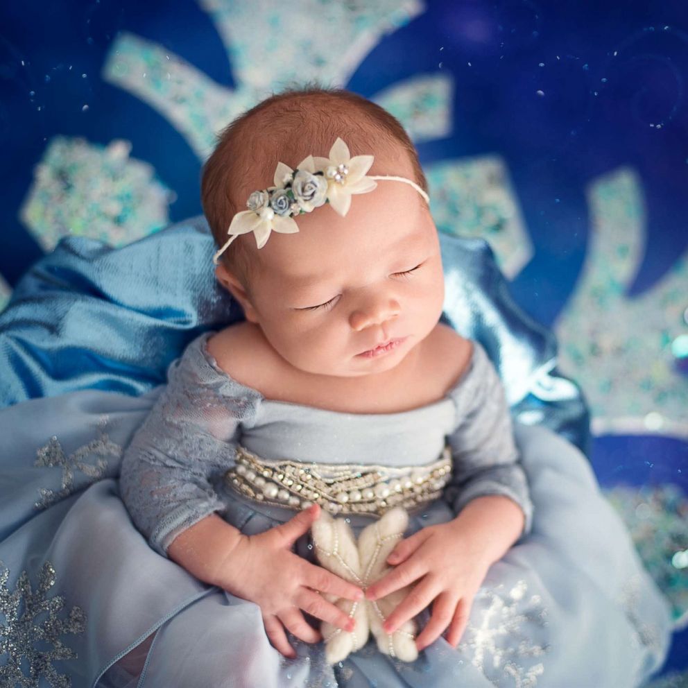 VIDEO: 'Frozen' themed newborn photos has us thinking about warm hugs