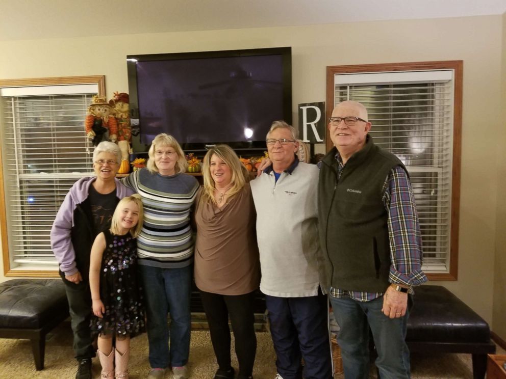 PHOTO: The family gets together for their first Thanksgiving. 