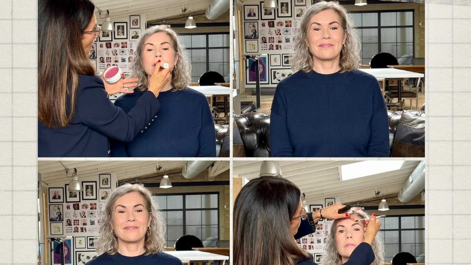 PHOTO: Bobbi Brown breaks down the makeup tips for women with gray hair.