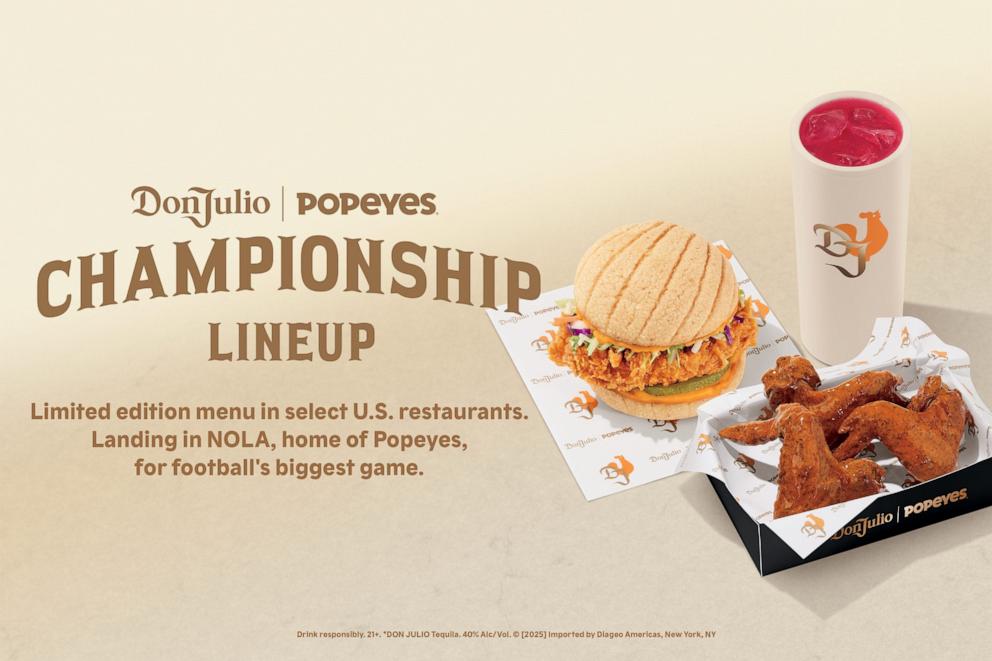 PHOTO: The limited-time Championship Lineup menu at Popeyes.