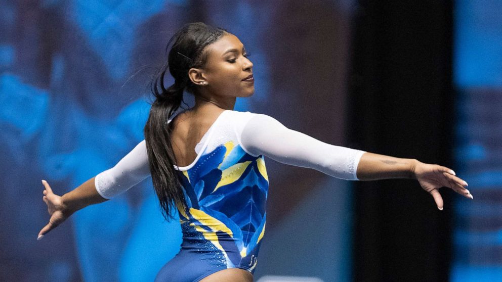 VIDEO: UCLA gymnast goes viral for floor routine 